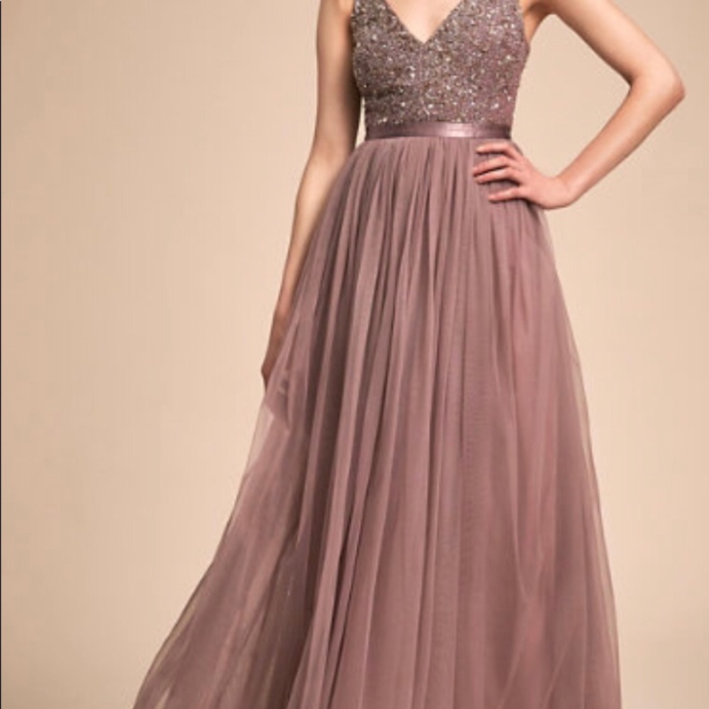 BHLDN Avery Dress - Violet Grey